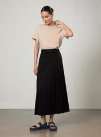 Black - Unlined - - Skirt
