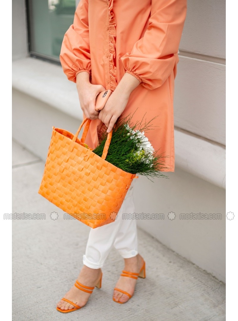 orange tunic dress