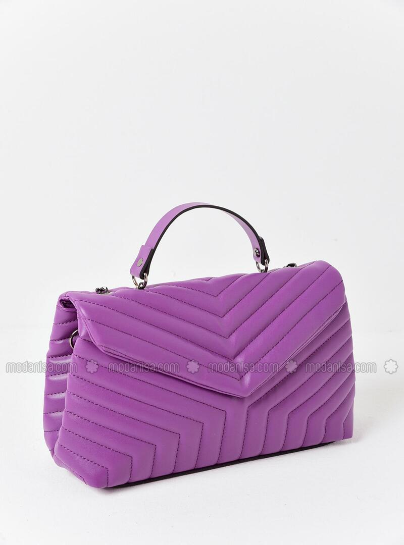 plum clutch bag