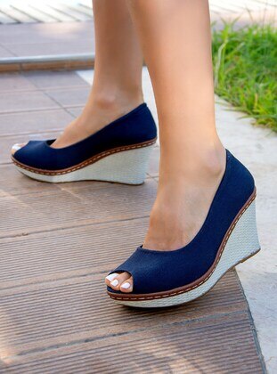 Navy Blue - Heels - Fox Shoes