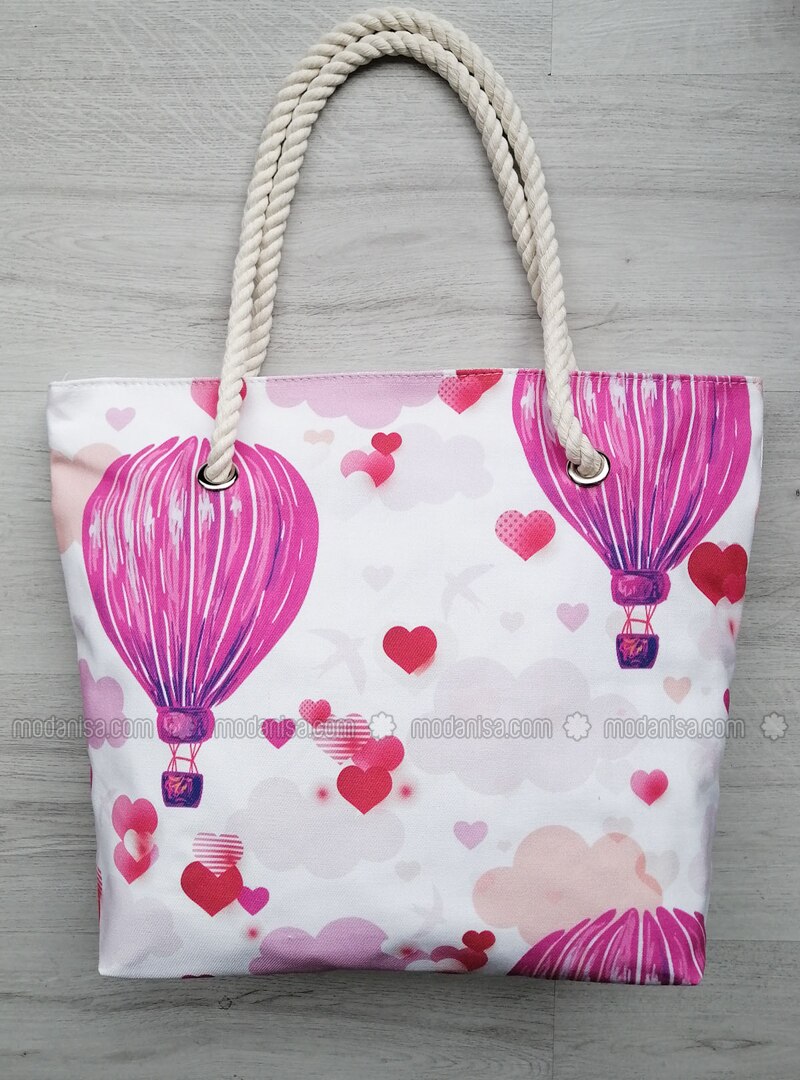 pink beach bag