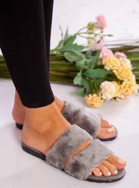 Sandal - Gray - Home Shoes