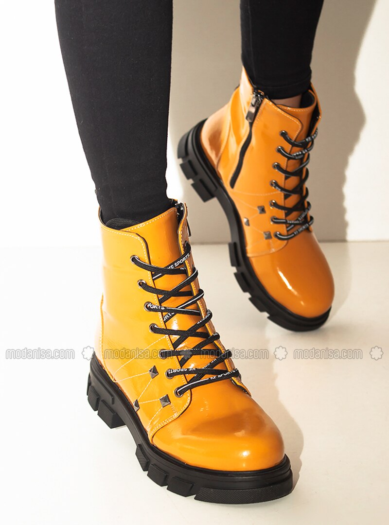 mustard boots