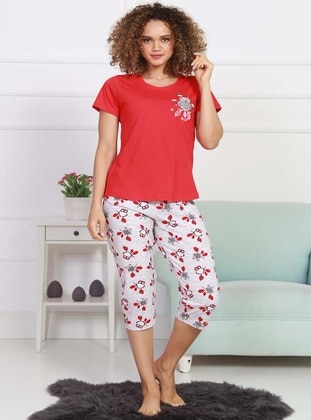 Red - Pyjama Set - VIENETTA