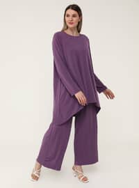Oversize Tunic&Trousers Set - Mystic Purple
