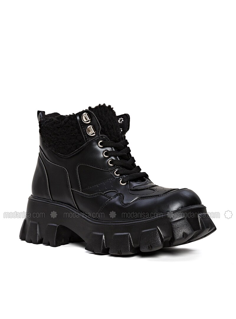 black boots white sole