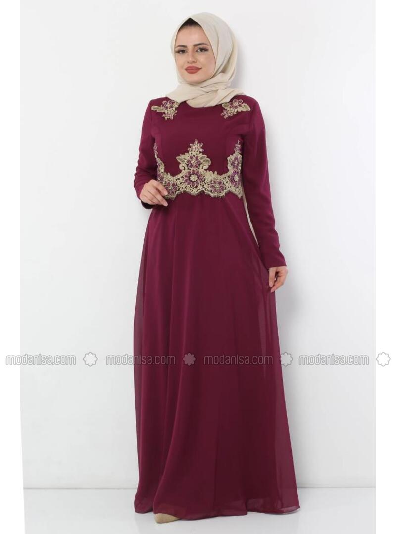 Plum - Muslim Evening Dress