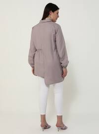 Dusty Rose - Lilac - Point Collar - Plus Size Tunic