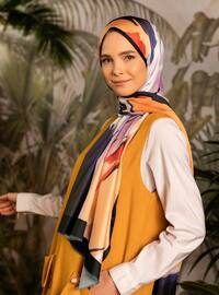 Mare Silky Twill Shawl Mixed Color