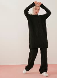 Black - Unlined - Acrylic - - Knit Suits