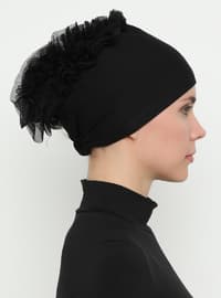 Black - Lace up - - Bonnet