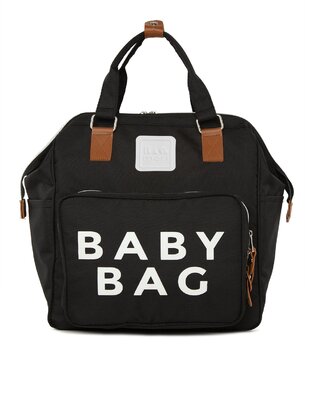 Baby Bag Printed Pocket Mommy Baby Care Backpack Black