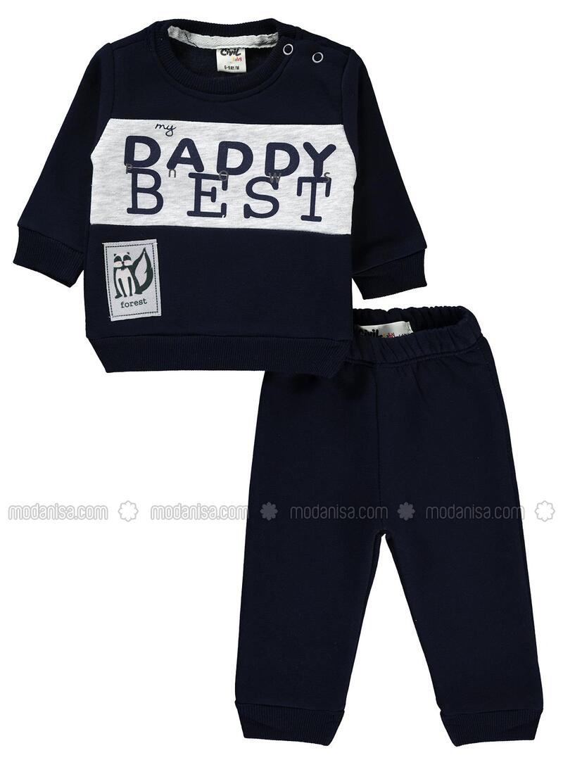 navy baby suit