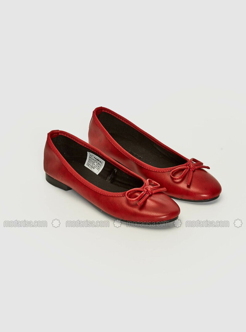 red flat dress shoes