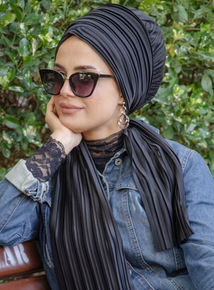 Bone mit Rüschen100% Baumwolle Hijab Kopftuch Kopfbedeckung NEU  