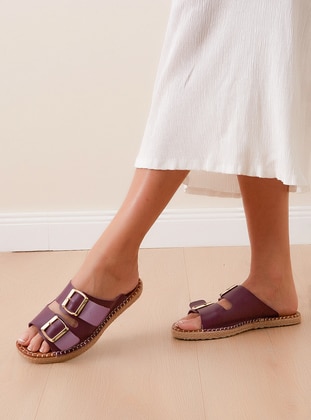 Purple - Sandal - Slippers - Shoestime