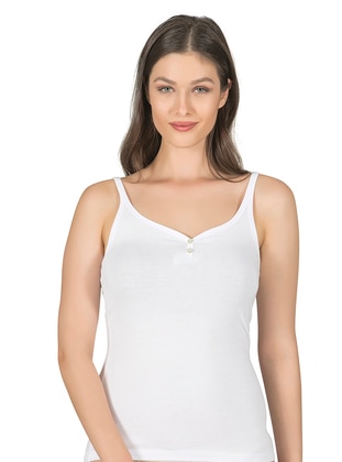 White - Modal -  - Undershirt - Özkan İç Giyim