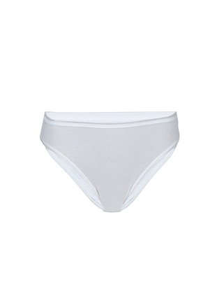 أبيض - فيسكوز - سراويل داخلية - Özkan Underwear