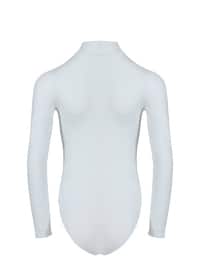 أبيض - - قطن ممشط - قمصان داخلية/كورسيهات/فيزونات - Özkan İç Giyim