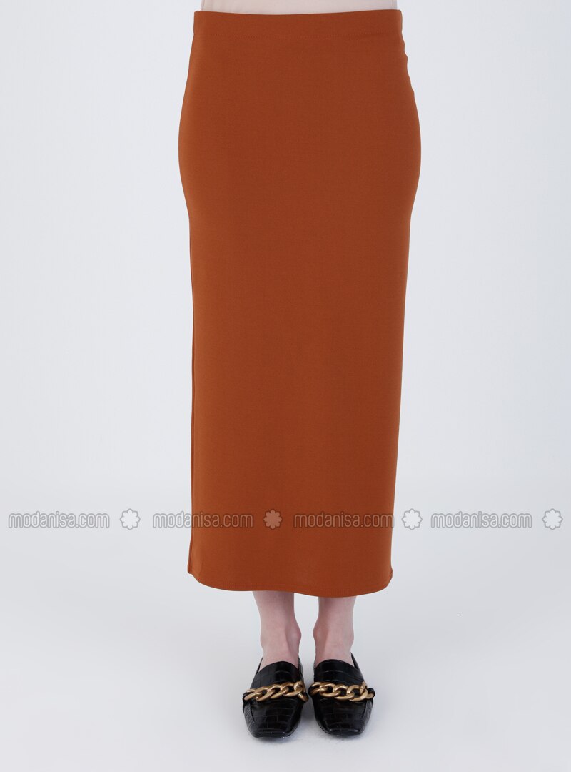 tan orange skirt