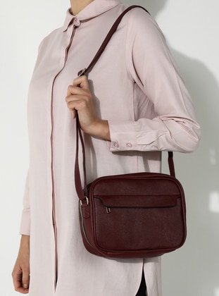 Maroon - Satchel - Shoulder Bags - Icone