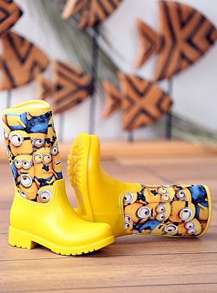 Pembe Potin Yellow Kids Boots