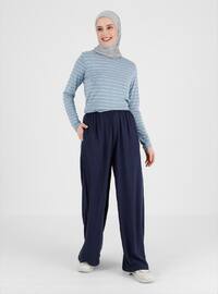 Navy Blue - Pants- Casual