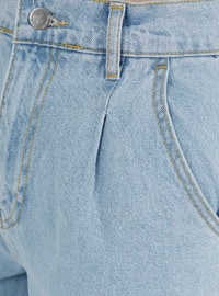 Natural Fabric Pocket Jeans