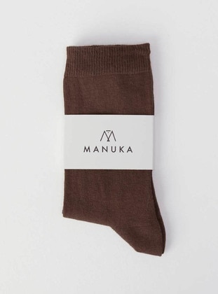 Brown - Socks - MANUKA