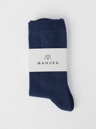 Navy Blue - Socks - MANUKA