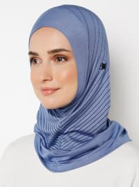 أزرق - حجابات جاهزة