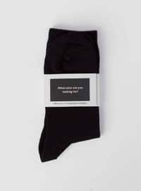 Plain Sock Socks Black