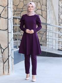 Purple - Unlined - Evening Suit