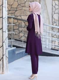 Purple - Unlined - Evening Suit
