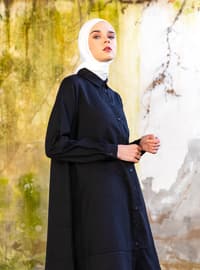 Button Down Mevlana Shirt İn Oxford Fabric Black
