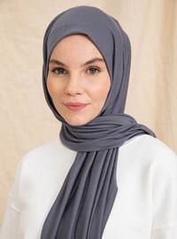 Combed Cotton Shawl Anthracite