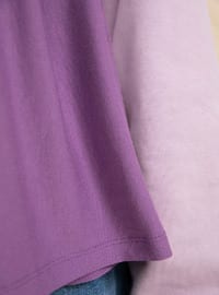 Lilac - Purple - Plain - Shawl