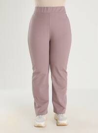 White - Ecru - Lilac - Plus Size Pants