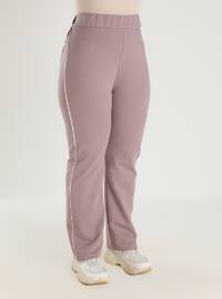 White - Ecru - Lilac - Plus Size Pants