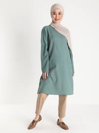 Pocket Relax Fit Tunic - Reseda Green