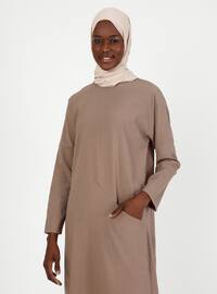 Pocket Relax Fit Tunic - Mink