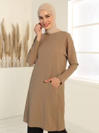 Pocket Relax Fit Tunic - Mink