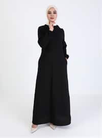 Hidden Pocket Dress - Black