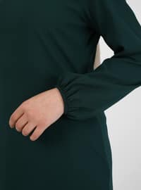 Hidden Pocket Dress - Emerald Green