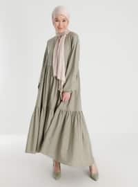 Short Front And Long Back Oversized Modest Dress Pelikan