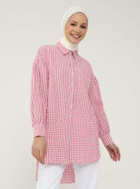Cherry - Checkered - Point Collar - Tunic