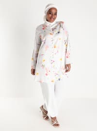 Oversize Tunic - Colorful Floral Print