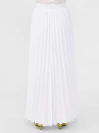 White - Ecru - Unlined - Skirt - Casual