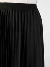 Black - Unlined - Skirt - Casual