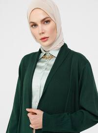 Emerald - V neck Collar - Acrylic - Triko - Cardigan